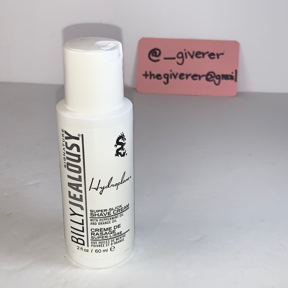 Billy Jealously Hydroplane Super Slick Shave Cream w Peppermint & Orange Oil